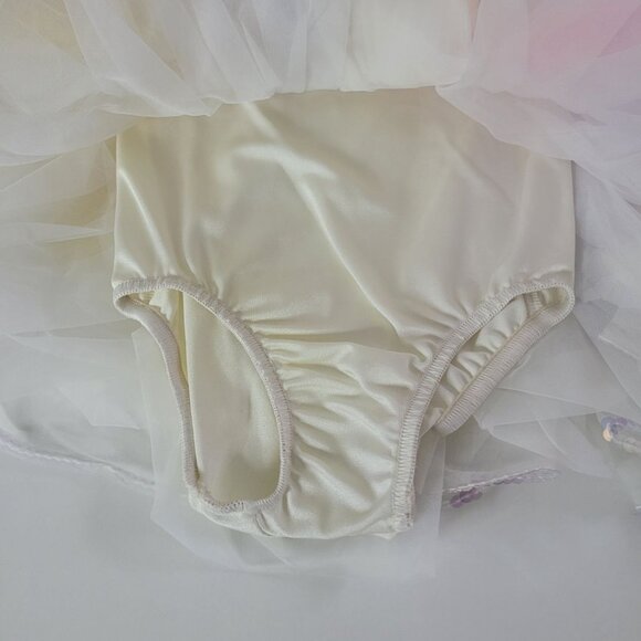 Curtain Call Costumes CSM Childs Small Leotard Dance Tulle Butterfly Wings Pink - Picture 4 of 16